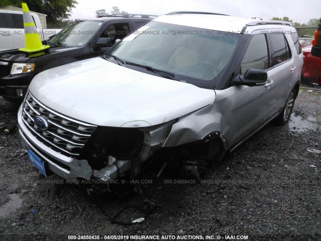 1FM5K7DH5GGB59702 - 2016 FORD EXPLORER XLT SILVER photo 2