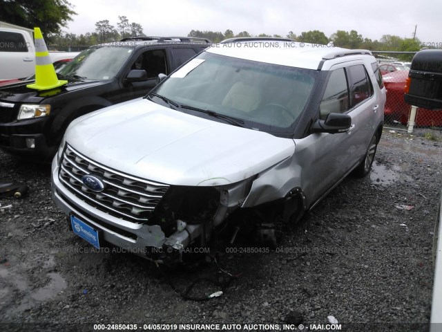 1FM5K7DH5GGB59702 - 2016 FORD EXPLORER XLT SILVER photo 6