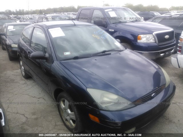 3FAFP31393R185725 - 2003 FORD FOCUS ZX3 BLUE photo 1