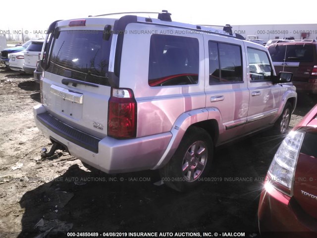 1J8HG58296C123393 - 2006 JEEP COMMANDER LIMITED SILVER photo 4