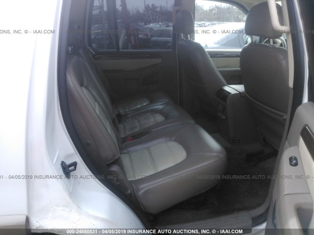 1FMZU84K83UA29826 - 2003 FORD EXPLORER EDDIE BAUER WHITE photo 8