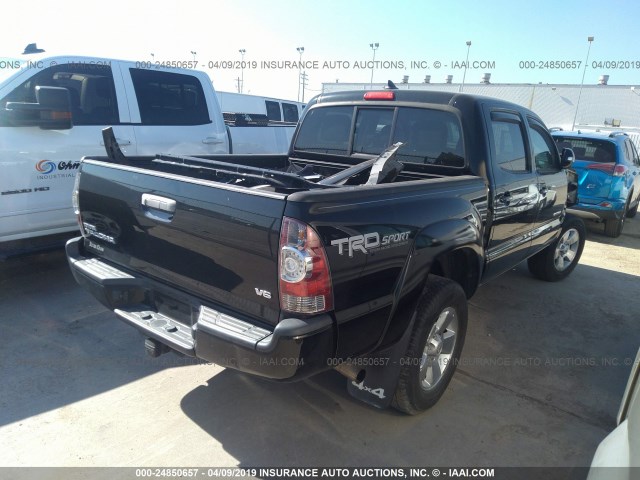 3TMLU4EN8FM206993 - 2015 TOYOTA TACOMA DOUBLE CAB/TRD PRO BLACK photo 4