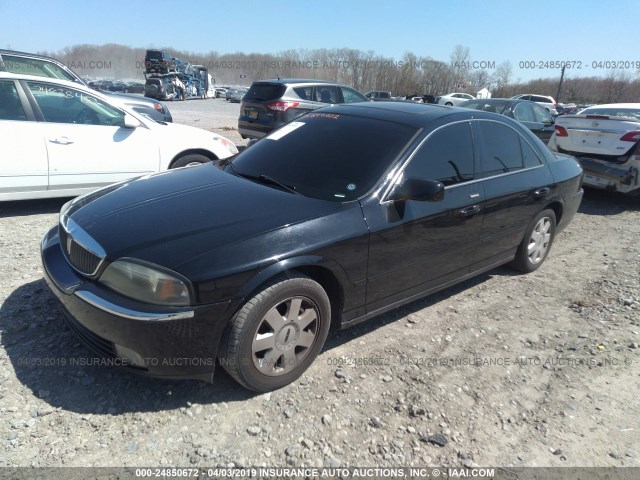 1LNHM86S74Y684031 - 2004 LINCOLN LS BLACK photo 2