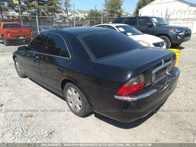 1LNHM86S74Y684031 - 2004 LINCOLN LS BLACK photo 3