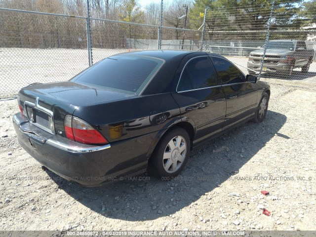 1LNHM86S74Y684031 - 2004 LINCOLN LS BLACK photo 4