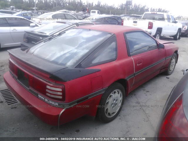 JT2MA70L5K0112063 - 1989 TOYOTA SUPRA RED photo 4