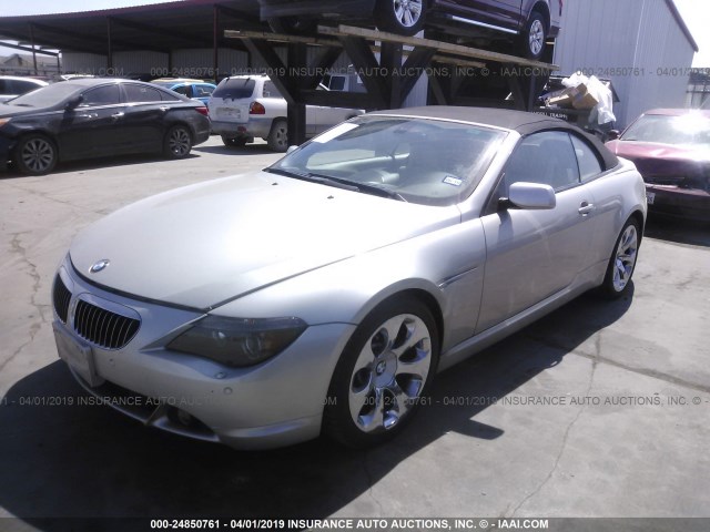 WBAEK13547CN81750 - 2007 BMW 650 I TAN photo 2