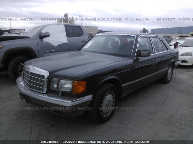 WDBCA24DXLA518536 - 1990 MERCEDES-BENZ 300 SE BLACK photo 2