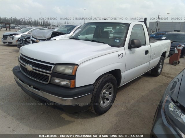 3GCEC14V77G167440 - 2007 CHEVROLET SILVERADO C1500 CLASSIC WHITE photo 2