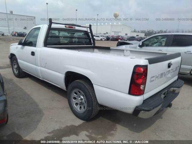 3GCEC14V77G167440 - 2007 CHEVROLET SILVERADO C1500 CLASSIC WHITE photo 3