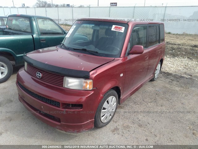 JTLKT324064092475 - 2006 TOYOTA SCION XB MAROON photo 2