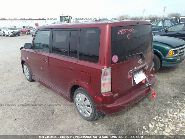 JTLKT324064092475 - 2006 TOYOTA SCION XB MAROON photo 3