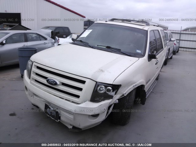 1FMFU19587LA88576 - 2007 FORD EXPEDITION LIMITED WHITE photo 2