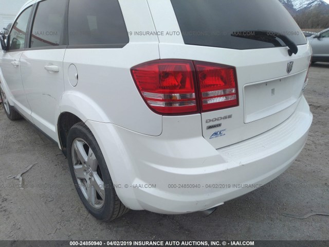 3D4GH57V29T554455 - 2009 DODGE JOURNEY SXT WHITE photo 6