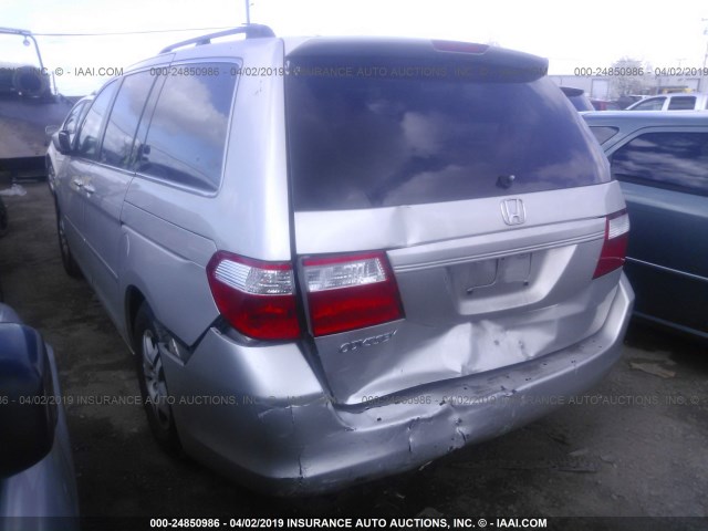 5FNRL38607B440577 - 2007 HONDA ODYSSEY EXL SILVER photo 3