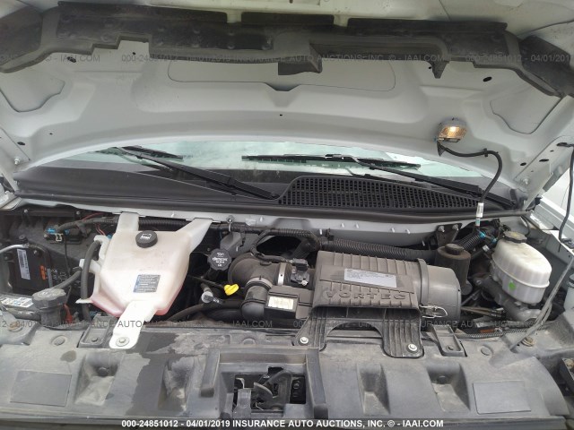 1GAZGPFG4J1209388 - 2018 CHEVROLET EXPRESS G3500 LT WHITE photo 10