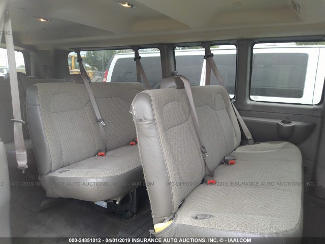 1GAZGPFG4J1209388 - 2018 CHEVROLET EXPRESS G3500 LT WHITE photo 8