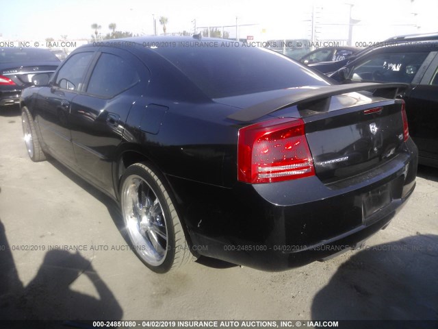 2B3KA53H88H115619 - 2008 DODGE CHARGER R/T BLACK photo 3