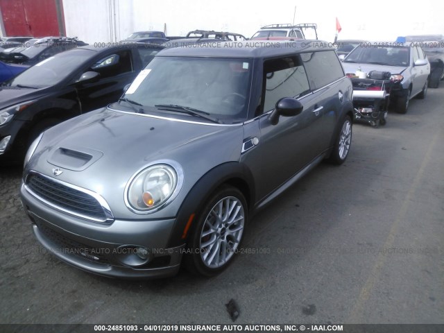 WMWMM93569TL04086 - 2009 MINI COOPER CLUBMAN/JOHN COOPER WORKS GRAY photo 2