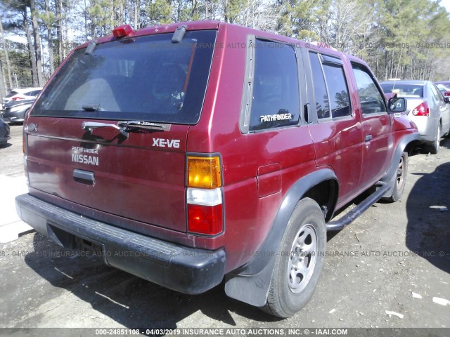 JN8HD17Y6SW028205 - 1995 NISSAN PATHFINDER LE/SE/XE MAROON photo 4