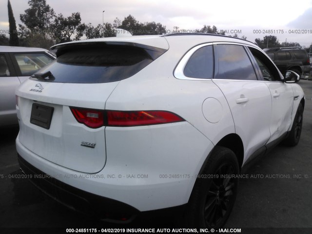 SADCK2BN3HA098852 - 2017 JAGUAR F-PACE PRESTIGE WHITE photo 4