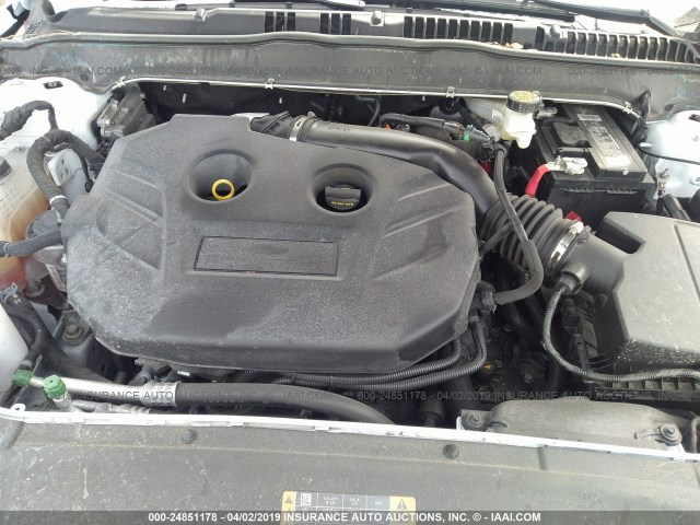 3FA6P0D9XJR169142 - 2018 FORD FUSION TITANIUM/PLATINUM WHITE photo 10