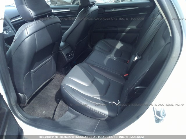 3FA6P0D9XJR169142 - 2018 FORD FUSION TITANIUM/PLATINUM WHITE photo 8