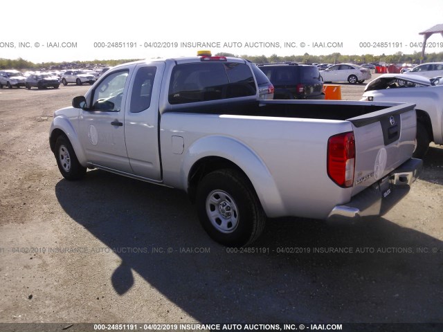 1N6BD0CTXDN744357 - 2013 NISSAN FRONTIER S/SV SILVER photo 3