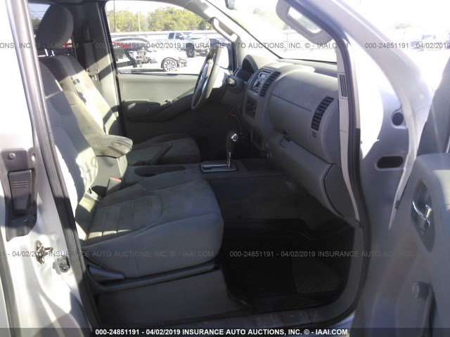 1N6BD0CTXDN744357 - 2013 NISSAN FRONTIER S/SV SILVER photo 5