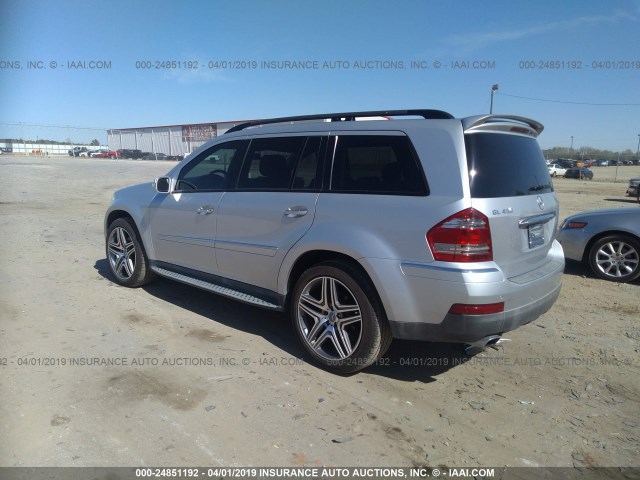 4JGBF71E47A280385 - 2007 MERCEDES-BENZ GL 450 4MATIC SILVER photo 3