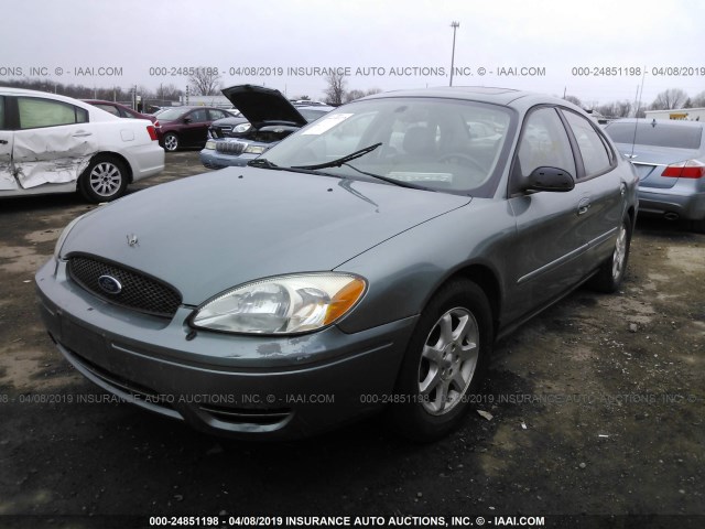 1FAFP56U66A255340 - 2006 FORD TAURUS SEL GREEN photo 2