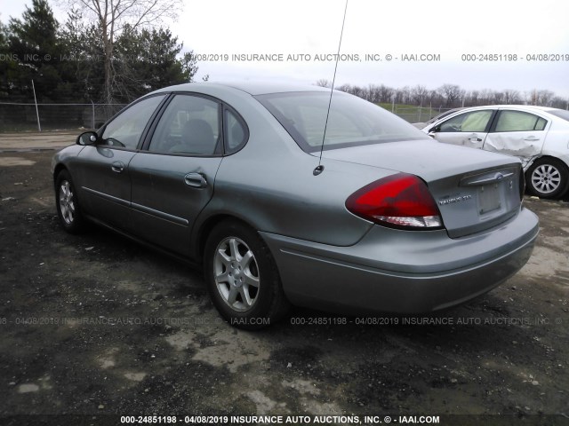 1FAFP56U66A255340 - 2006 FORD TAURUS SEL GREEN photo 3