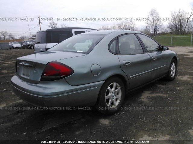 1FAFP56U66A255340 - 2006 FORD TAURUS SEL GREEN photo 4