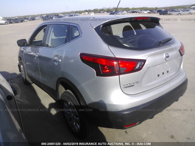 JN1BJ1CP9JW155278 - 2018 NISSAN ROGUE SPORT S/SV/SL SILVER photo 3