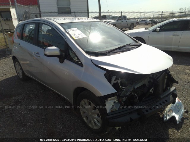 3N1CE2CP5EL436164 - 2014 NISSAN VERSA NOTE S/S PLUS/SV/SL SILVER photo 1