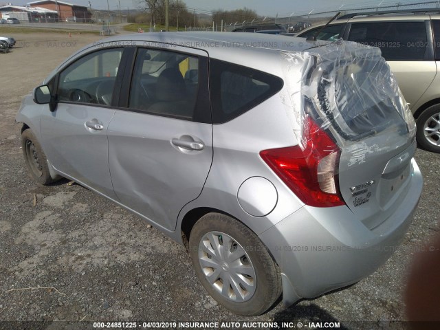 3N1CE2CP5EL436164 - 2014 NISSAN VERSA NOTE S/S PLUS/SV/SL SILVER photo 3