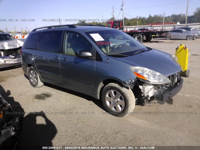 5TDZK23C69S267978 - 2009 TOYOTA SIENNA CE/LE Light Blue photo 1