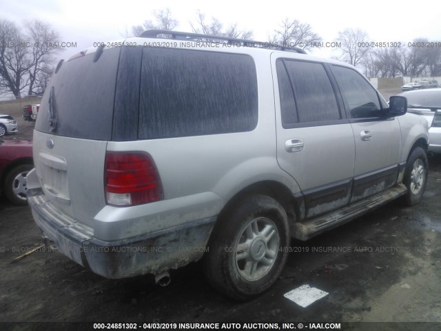 1FMPU16555LA99282 - 2005 FORD EXPEDITION XLT SILVER photo 4