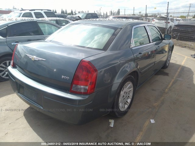 2C3KA43R86H180179 - 2006 CHRYSLER 300 BLUE photo 4