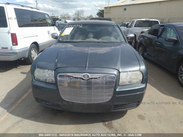 2C3KA43R86H180179 - 2006 CHRYSLER 300 BLUE photo 6