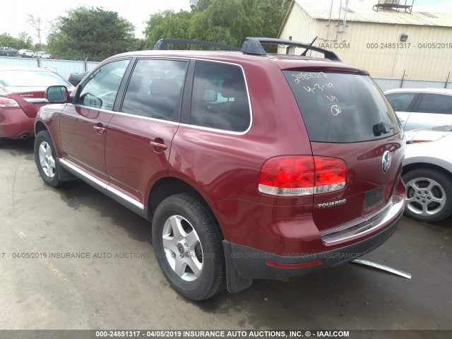 WVGZG77L36D031509 - 2006 VOLKSWAGEN TOUAREG 3.2 RED photo 3