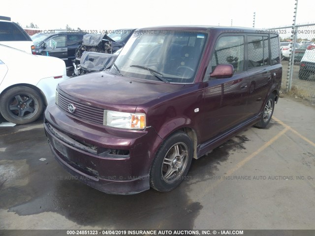 JTLKT324640157401 - 2004 TOYOTA SCION XB BURGUNDY photo 2