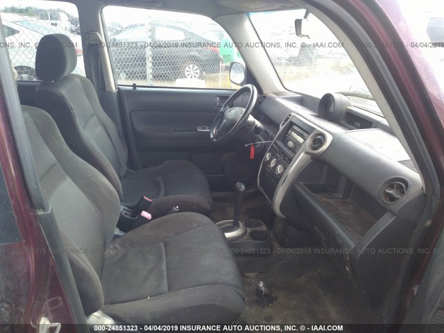 JTLKT324640157401 - 2004 TOYOTA SCION XB BURGUNDY photo 5