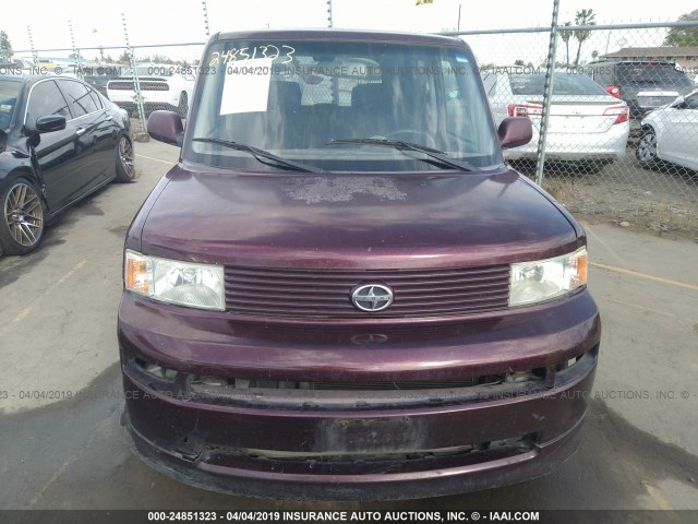 JTLKT324640157401 - 2004 TOYOTA SCION XB BURGUNDY photo 6