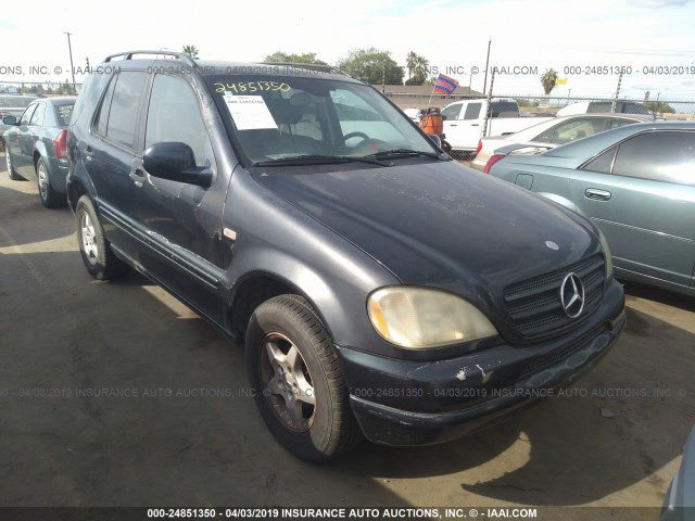 4JGAB54E51A234143 - 2001 MERCEDES-BENZ ML 320 BLUE photo 1