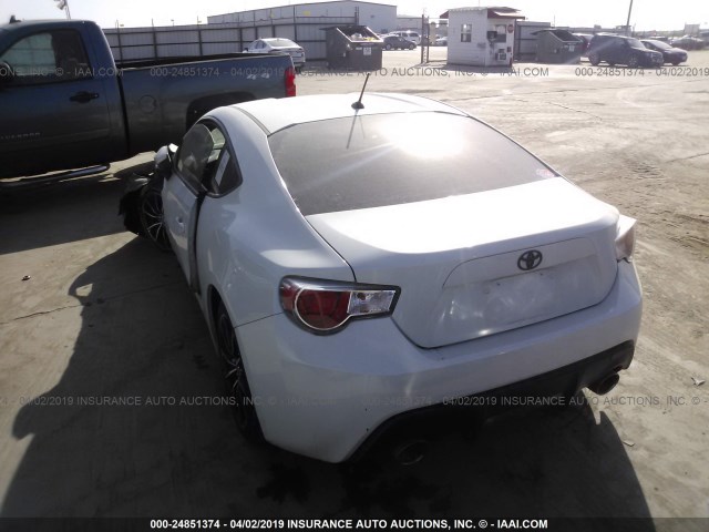 JF1ZNAA12D1719181 - 2013 TOYOTA SCION FR-S WHITE photo 3