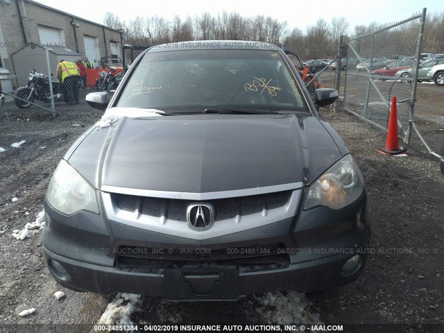 5J8TB18529A004220 - 2009 ACURA RDX TECHNOLOGY GRAY photo 6