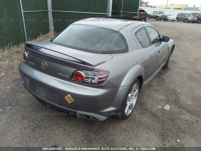 JM1FE17N950146942 - 2005 MAZDA RX8 GRAY photo 4