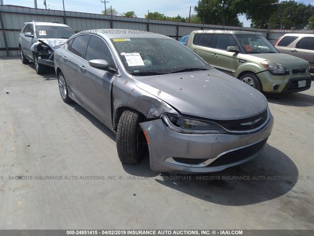 1C3CCCAB7FN666620 - 2015 CHRYSLER 200 LIMITED SILVER photo 1