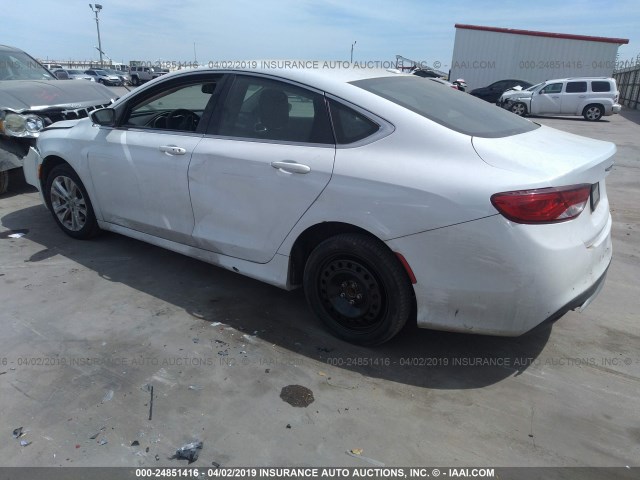 1C3CCCAB5FN733182 - 2015 CHRYSLER 200 LIMITED WHITE photo 3